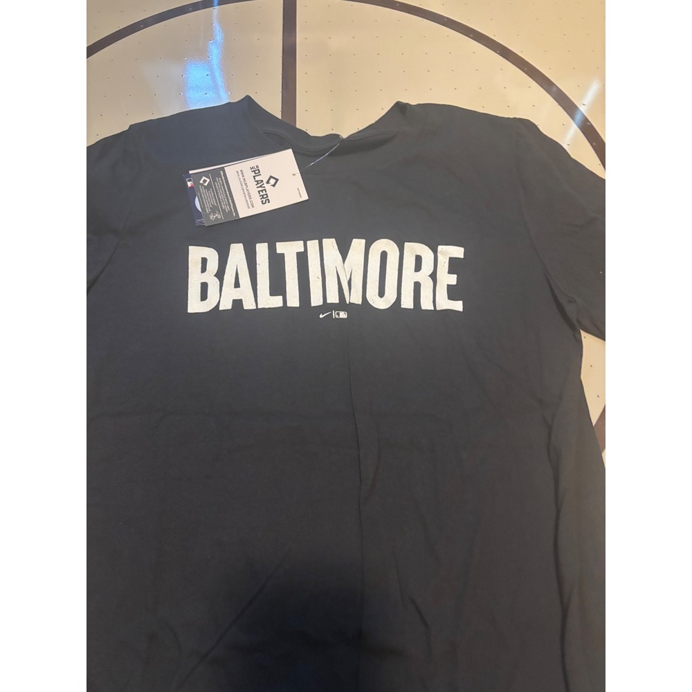 106 Nike Baltimore Orioles Adley Rutschman 35 MLB  TShirt Black Youth Large - Picture 2 of 5